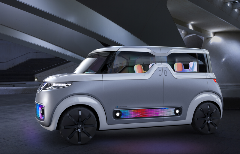 Illustration for article titled Just About Every Surface Inside Nissan's Concept Car Is a Screen Display